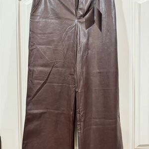 Brown Wide Leg Pants with High Waist